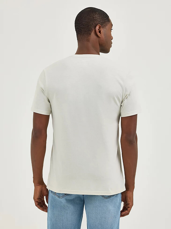 wrangler southwestern logo grafik-t-shirt für herren offwhite