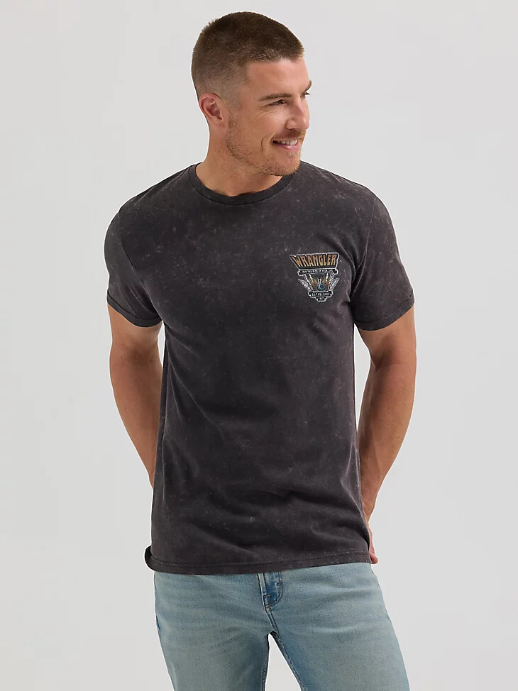 herren-t-shirt „ride of life jet black