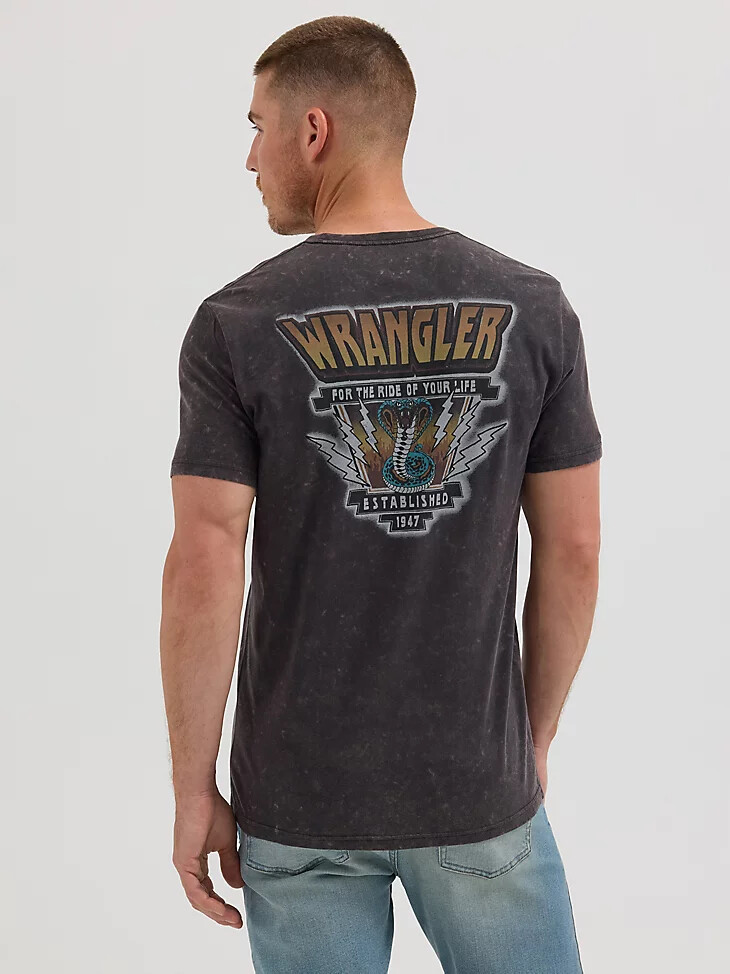 herren-t-shirt „ride of life jet black