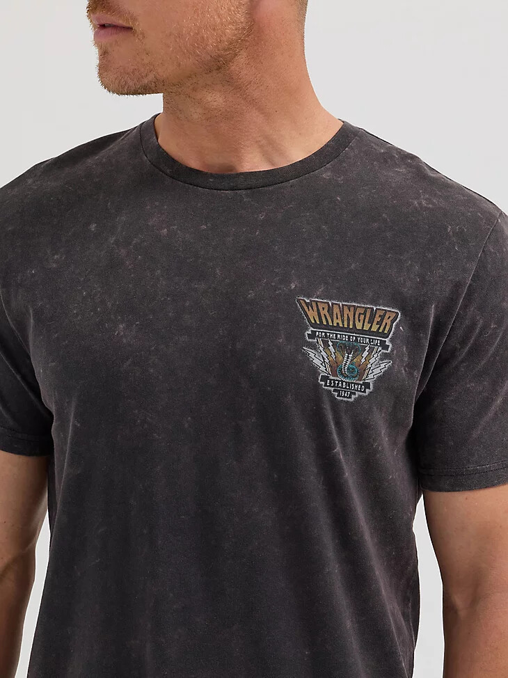 herren-t-shirt „ride of life jet black