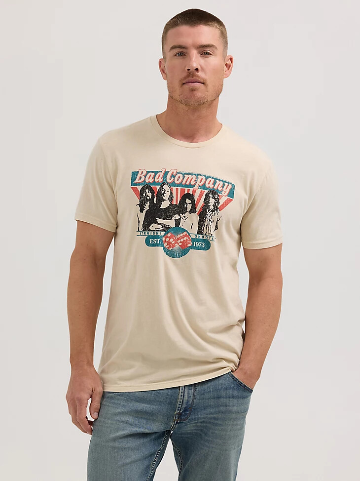 bad company konzert-t-shirt für herren farbe fog