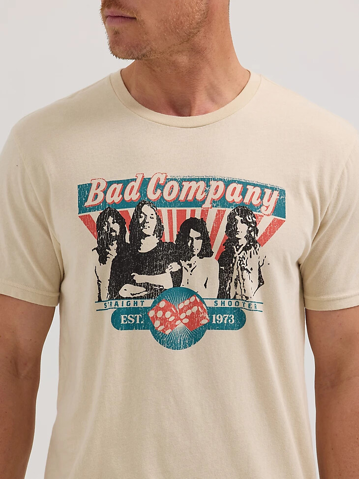 bad company konzert-t-shirt für herren farbe fog
