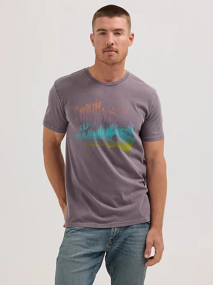 john denver herren-t-shirt mondlandschaft