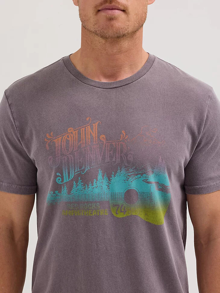 john denver herren-t-shirt mondlandschaft
