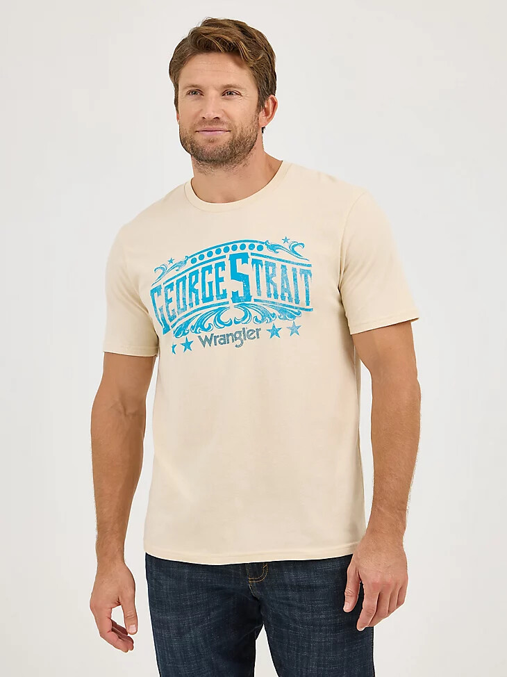 wrangler george strait konzert-t-shirt für herren farbe nebel