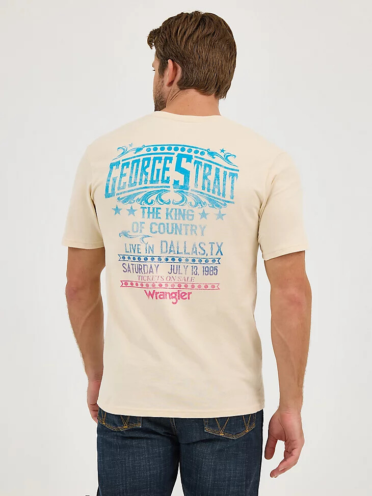 wrangler george strait konzert-t-shirt für herren farbe nebel