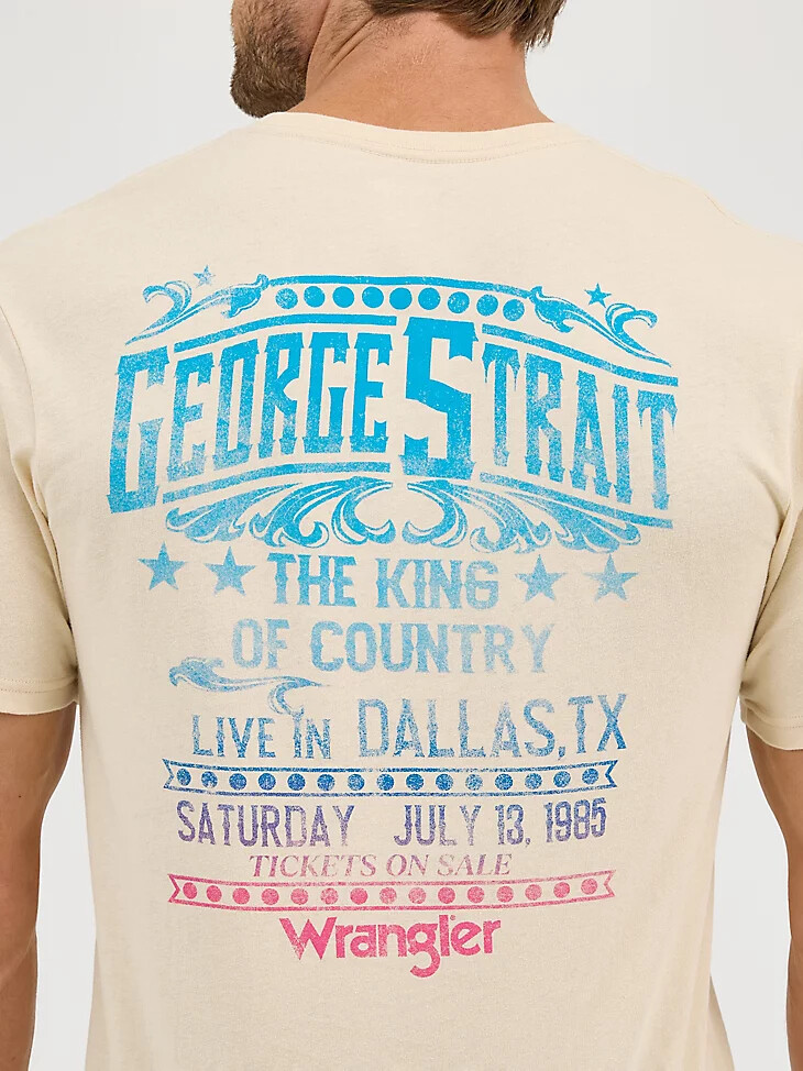 wrangler george strait konzert-t-shirt für herren farbe nebel
