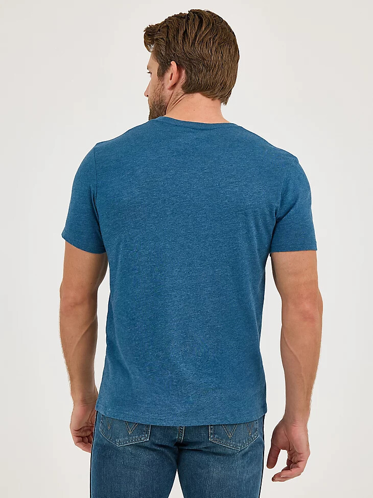 herren cowboy desert grafik t-shirt navy road