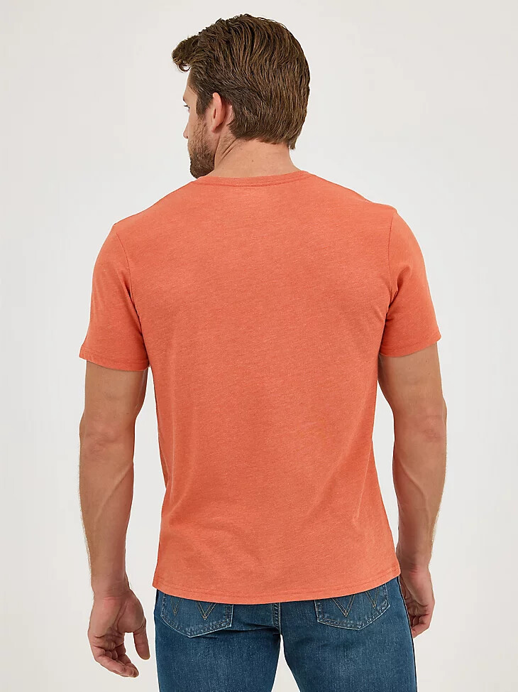 wrangler t-shirt mit seilemblem-grafik für herren sienna bison
