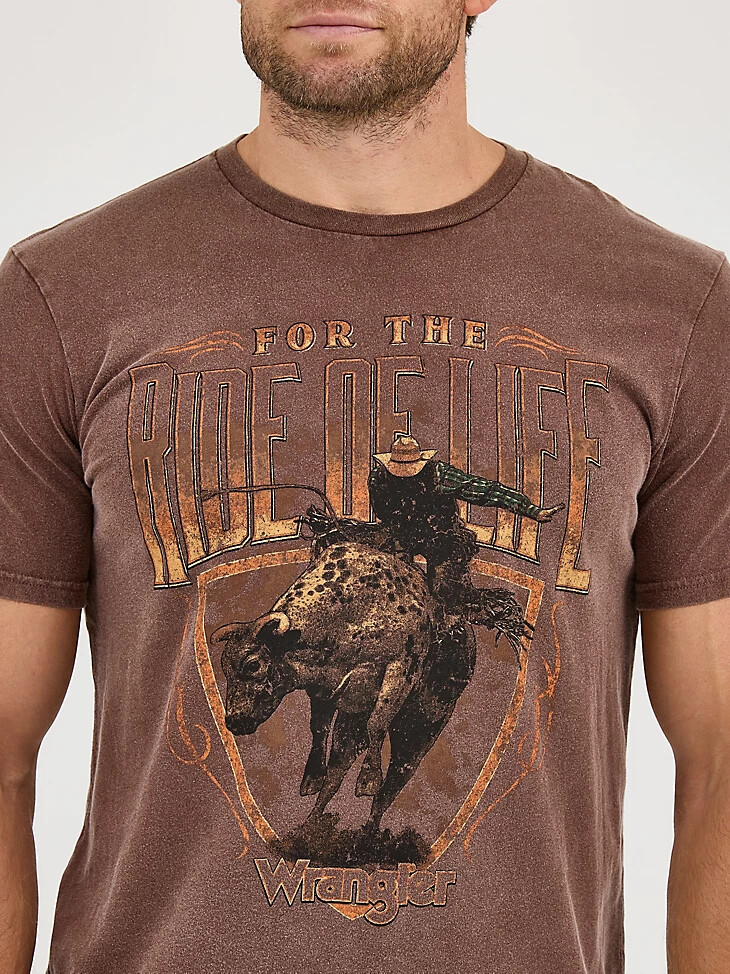 herren-t-shirt „für die fahrt des lebens mit grafikprint