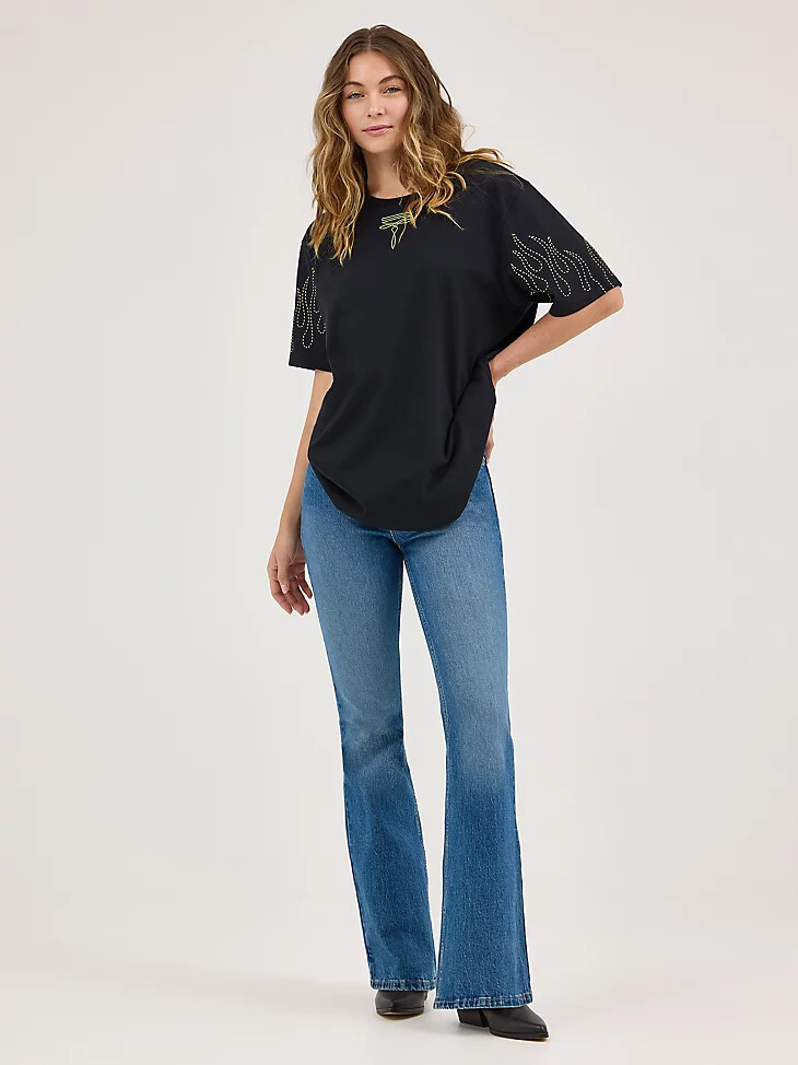 wrangler x happy socks the bronc t-shirt schwarz