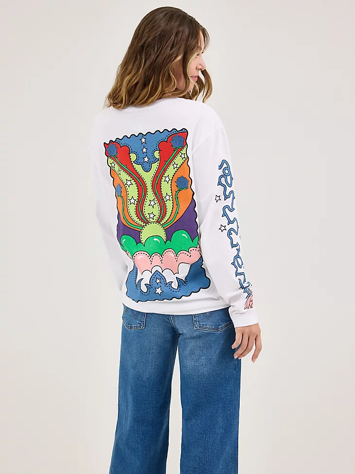 wrangler x happy socks desert rose t-shirt weiß