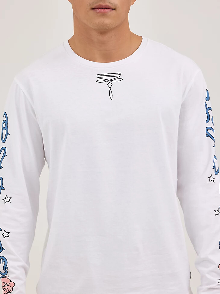 wrangler x happy socks desert rose t-shirt weiß