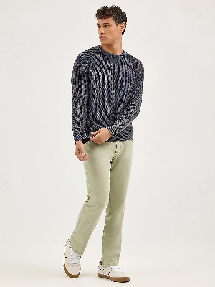 herren-pullover mit rundhalsausschnitt marineblau