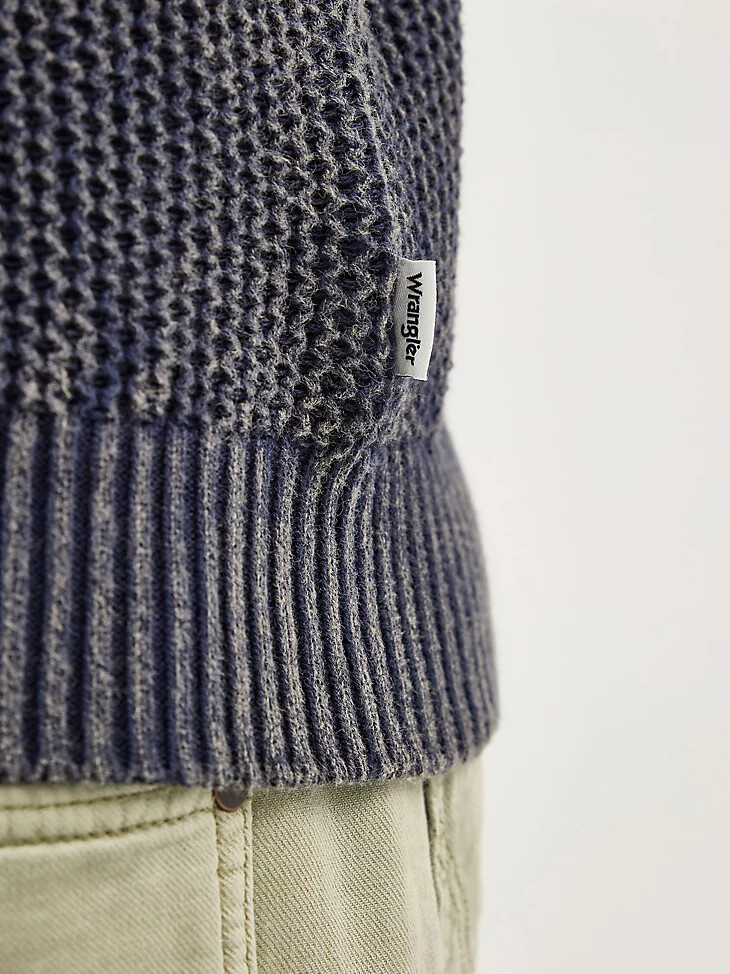 herren-pullover mit rundhalsausschnitt marineblau