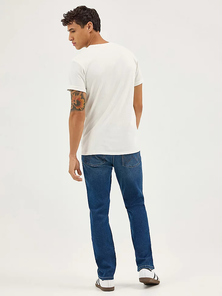 herren-t-shirt „howdy mit grafikprint vintage weiß