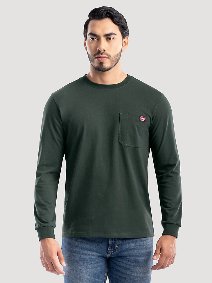 schweres arbeits-t-shirt für herren farbe fichte