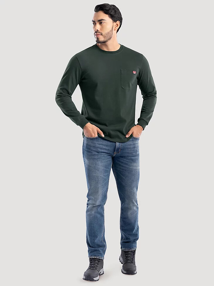 schweres arbeits-t-shirt für herren farbe fichte