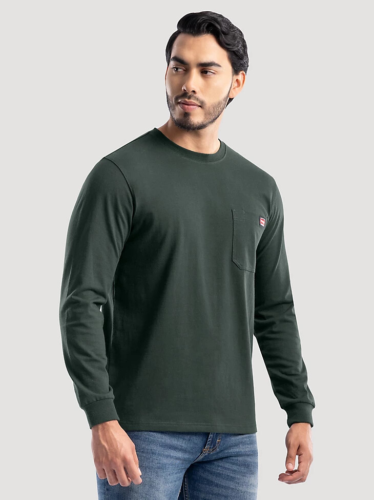 schweres arbeits-t-shirt für herren farbe fichte