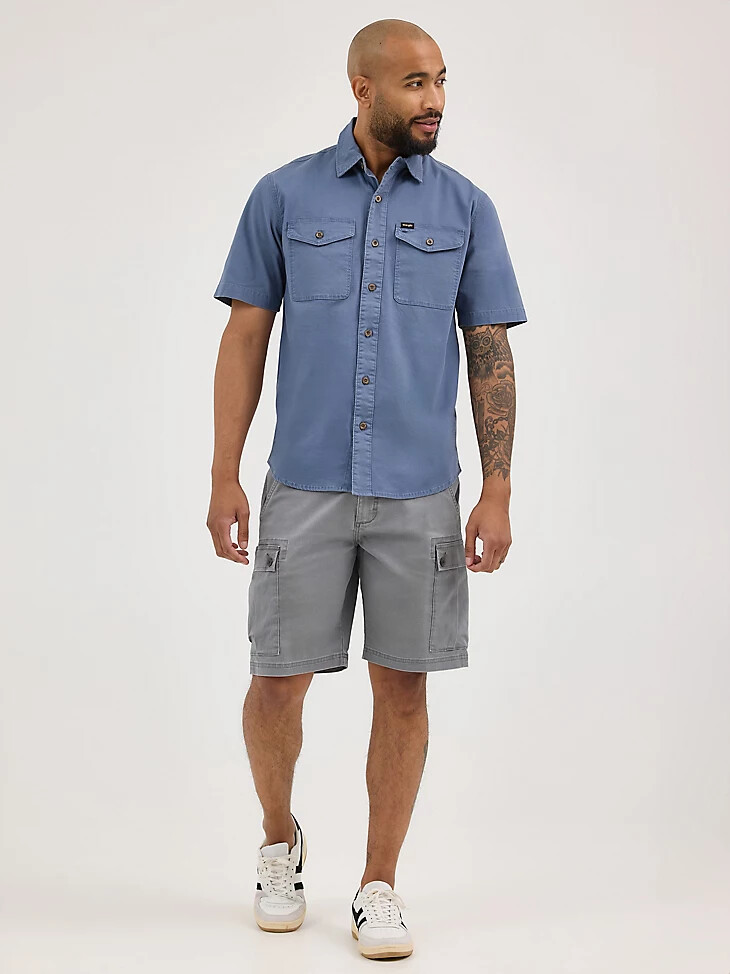 herren-ripstop-hemd vintage indigo