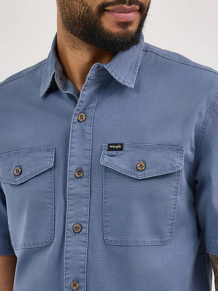 herren-ripstop-hemd vintage indigo
