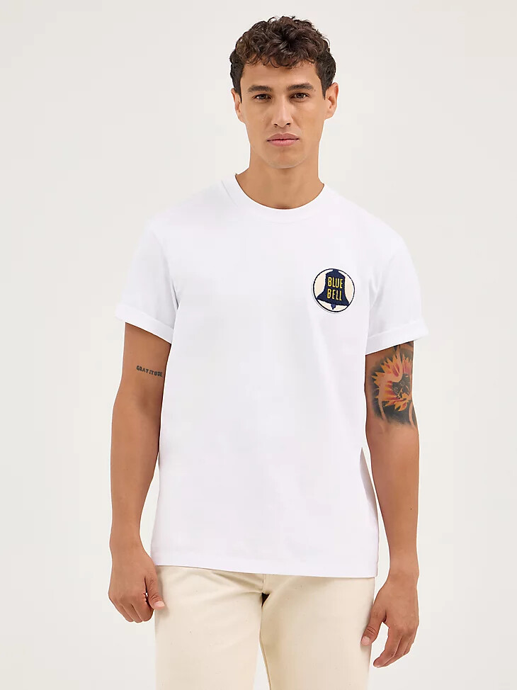 herren-t-shirt von blue bell weiß