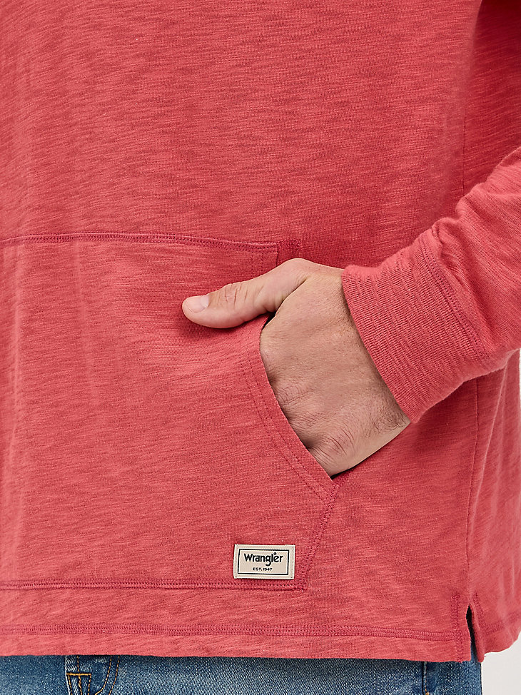 leichter herren-kapuzenpullover kardinalrot