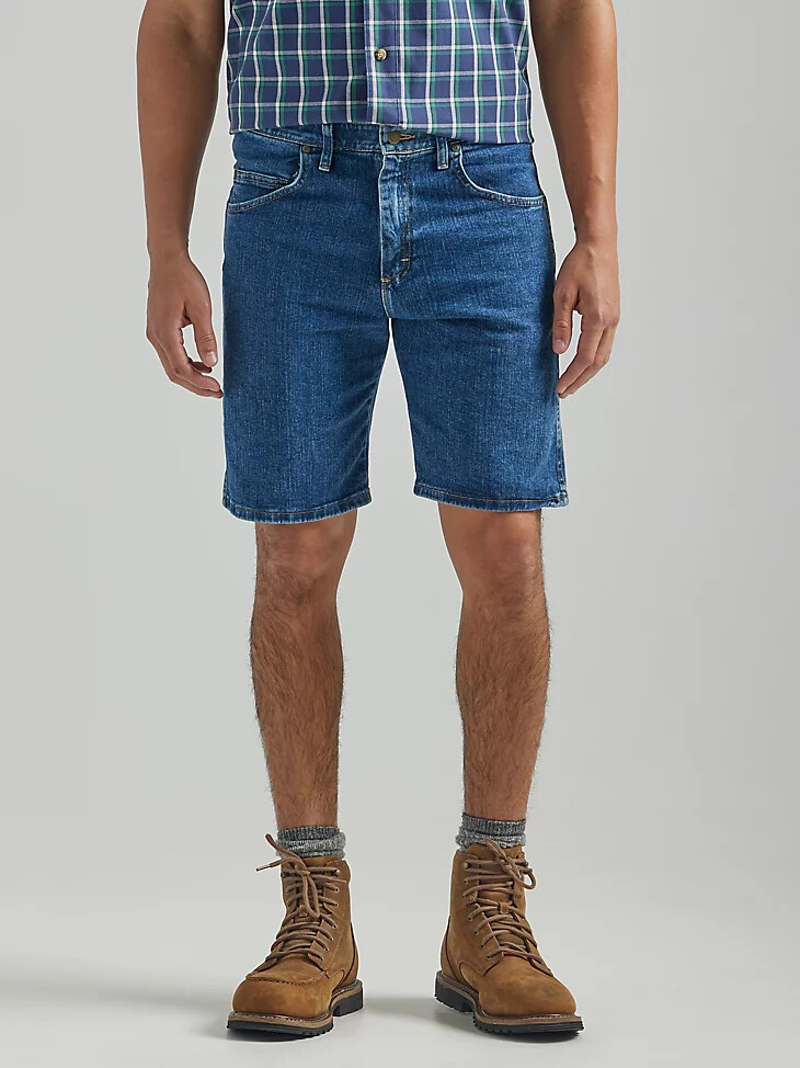 wrangler rugged wear performance series relaxed fit short medium stone