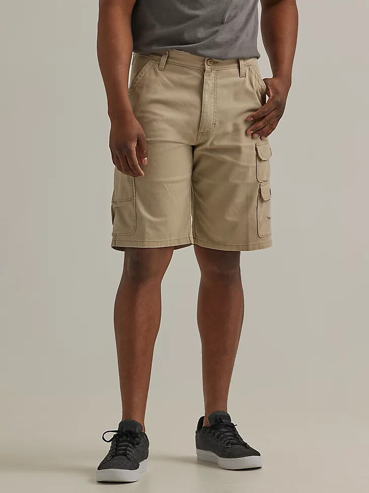 wrangler herren five star premium stacked cargo short twill