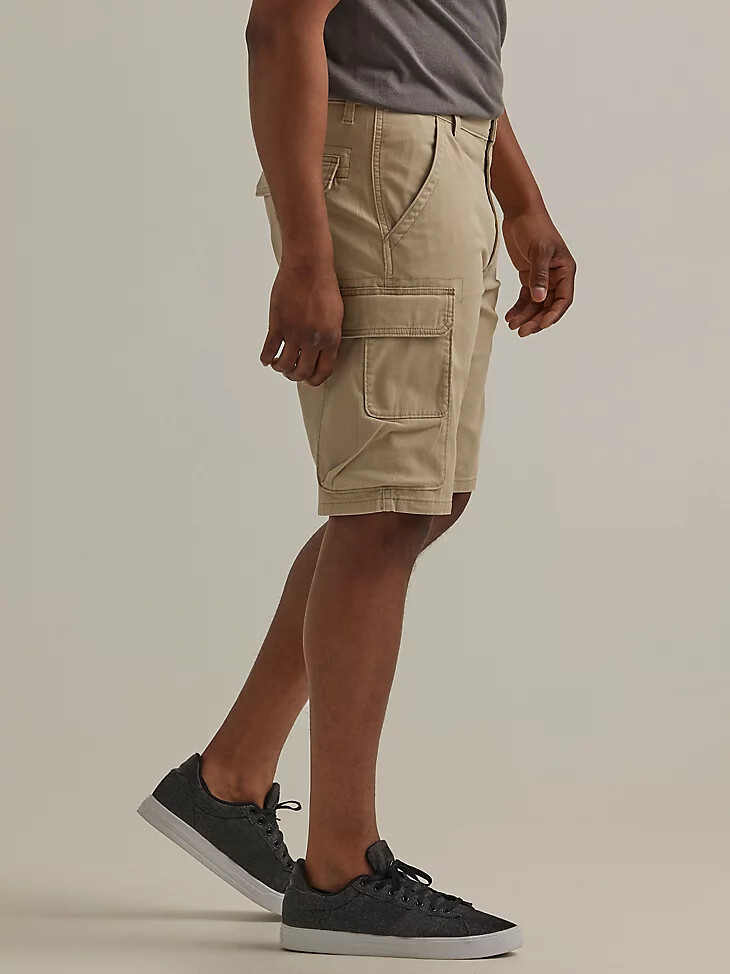wrangler herren five star premium stacked cargo short twill