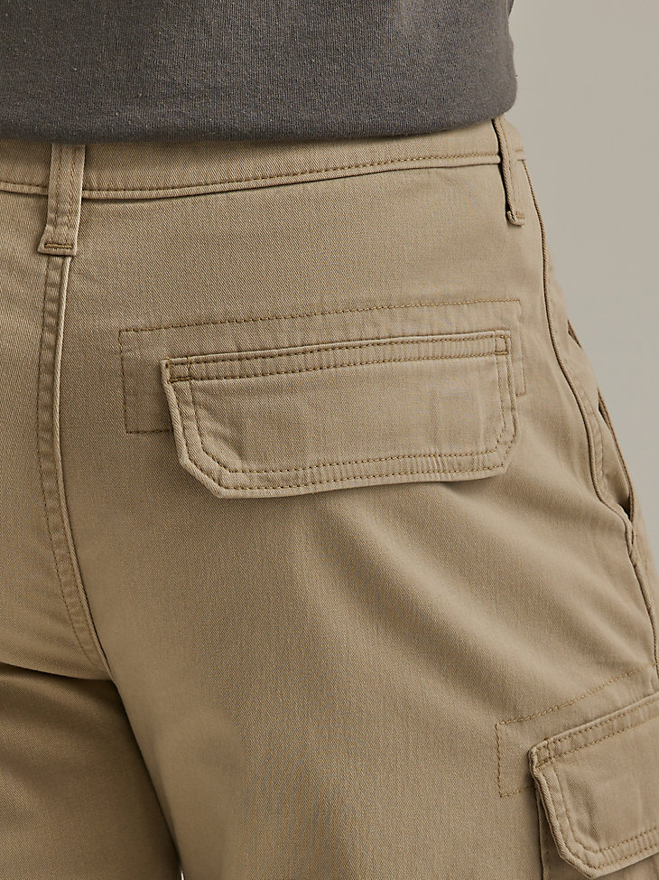 wrangler herren five star premium stacked cargo short twill