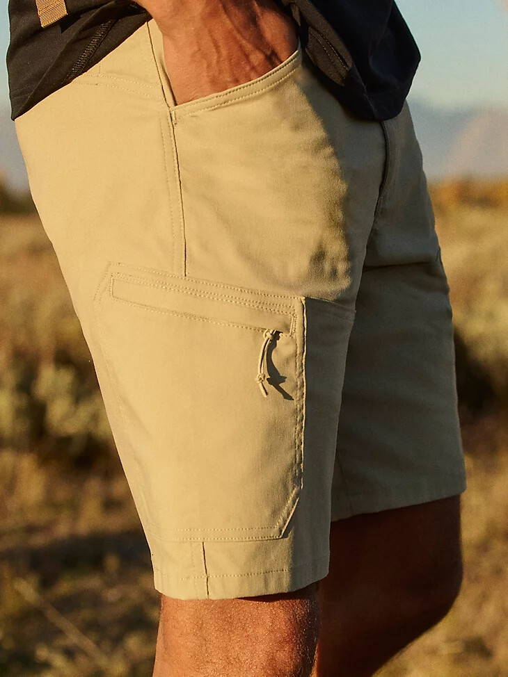 wrangler atg herren harbor short aluminium