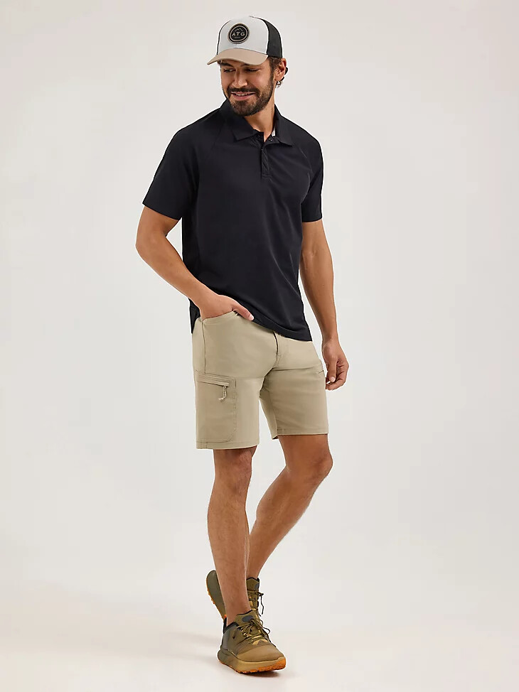 wrangler atg herren harbor short aluminium