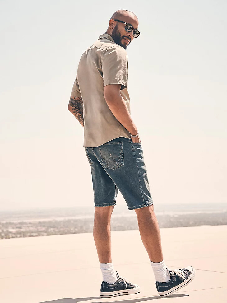 herren free to stretch denim short canyon fade