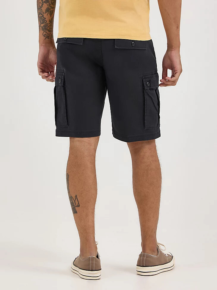 herren stretch ripstop cargo short caviar