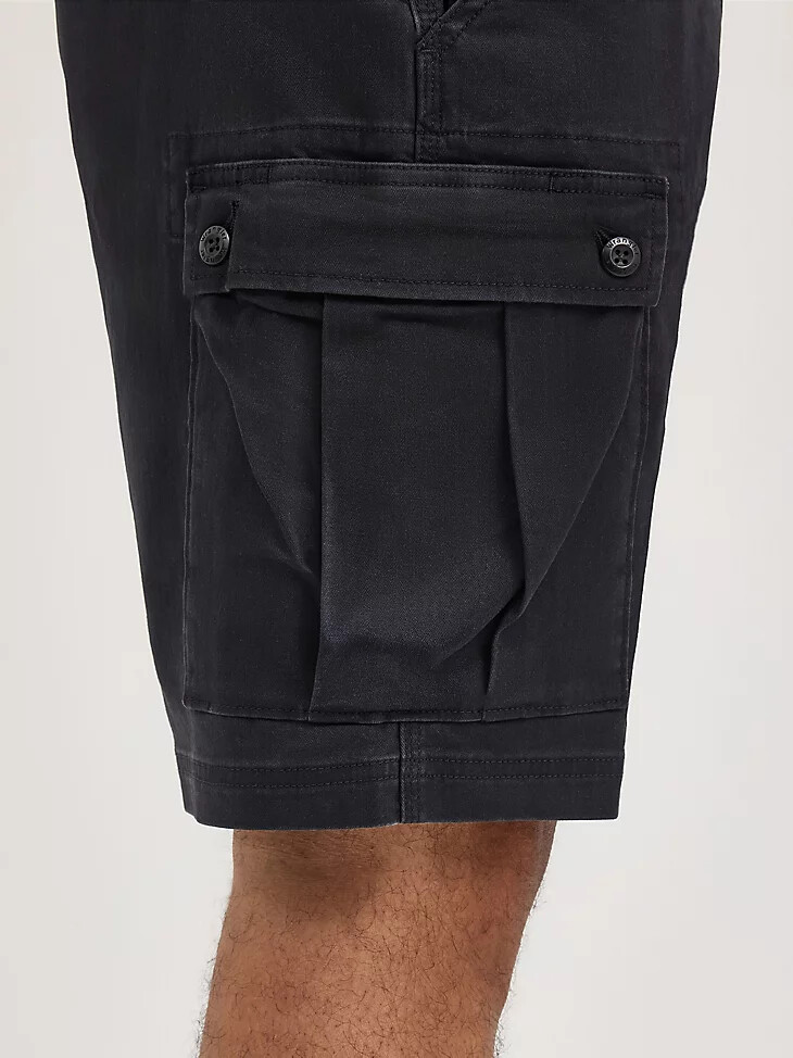 herren stretch ripstop cargo short caviar