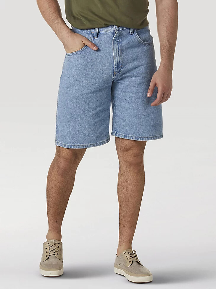 wrangler rugged wear relaxed fit shorts vintage indigo