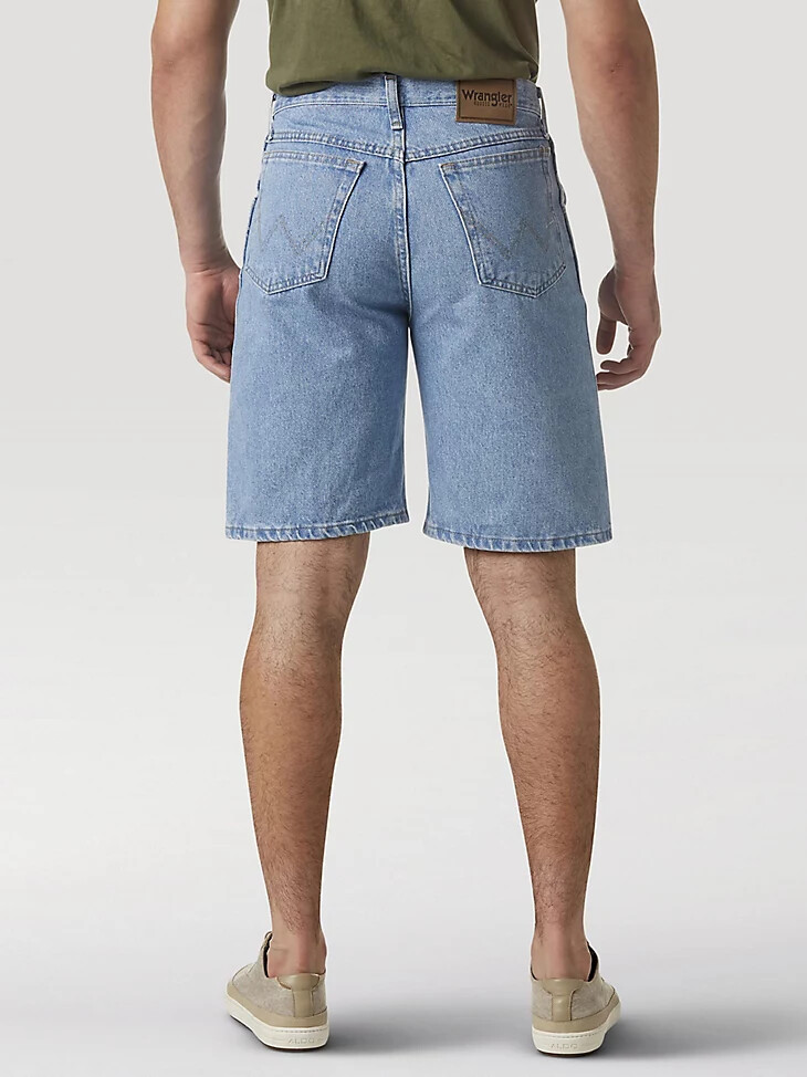 wrangler rugged wear relaxed fit shorts vintage indigo