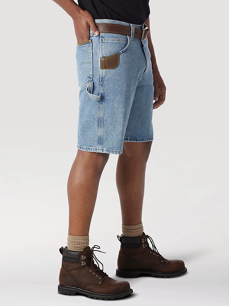 wrangler riggs workwear carpenter short vintage indigo