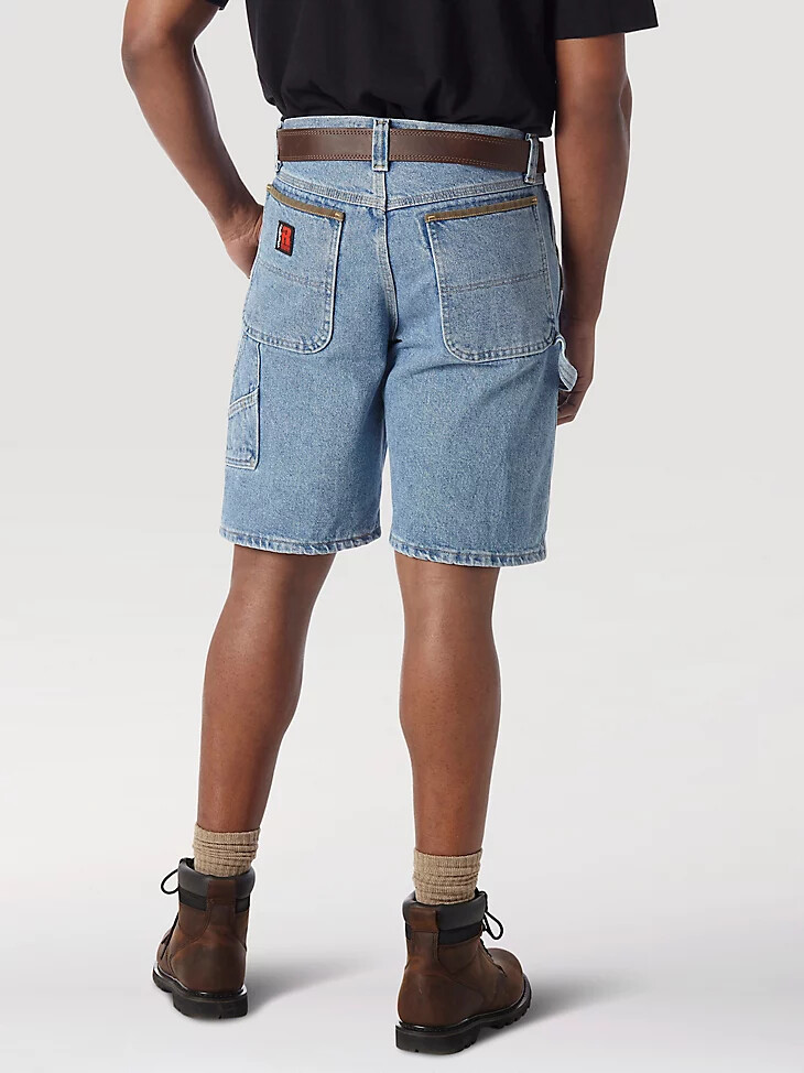 wrangler riggs workwear carpenter short vintage indigo