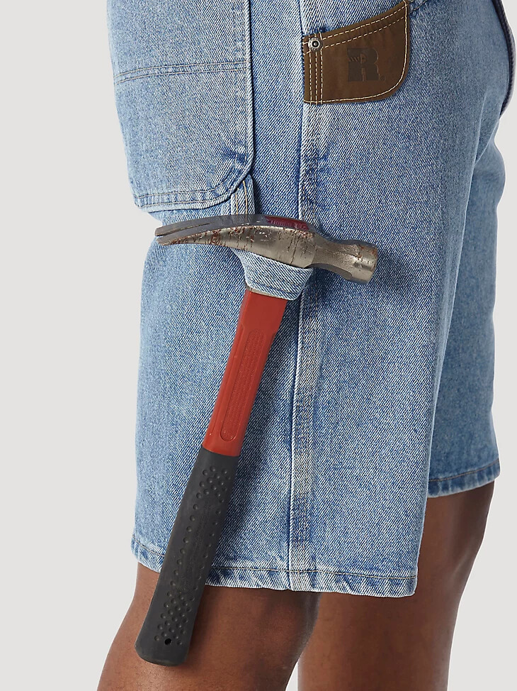 wrangler riggs workwear carpenter short vintage indigo