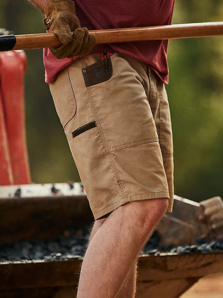 wrangler riggs workwear regular fit arbeitsshorts golden khaki