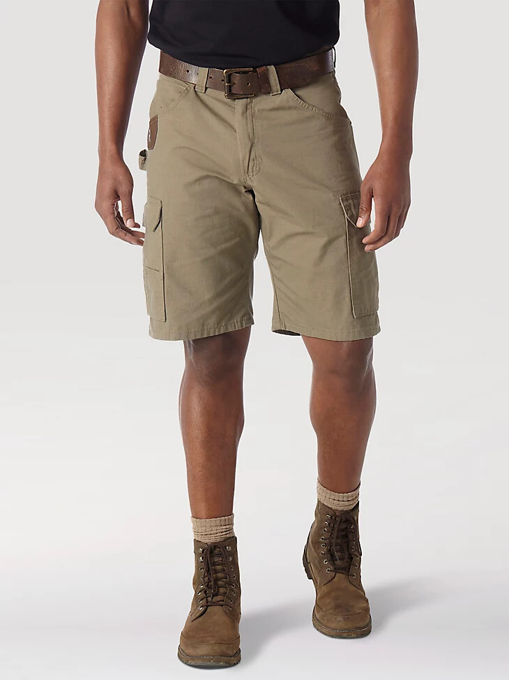 wrangler riggs workwear ripstop ranger cargo short bark