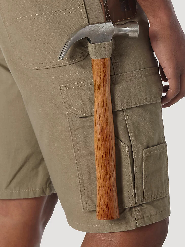wrangler riggs workwear ripstop ranger cargo short bark