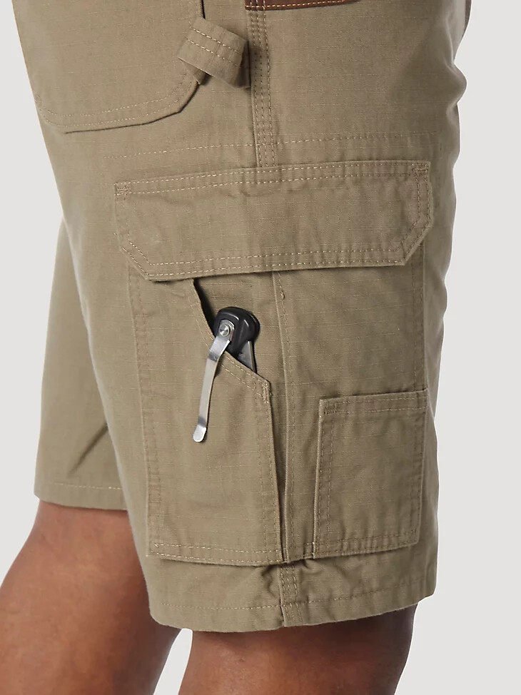 wrangler riggs workwear ripstop ranger cargo short bark