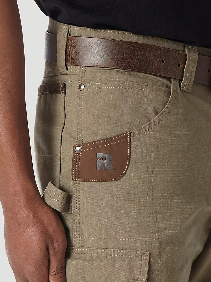wrangler riggs workwear ripstop ranger cargo short bark