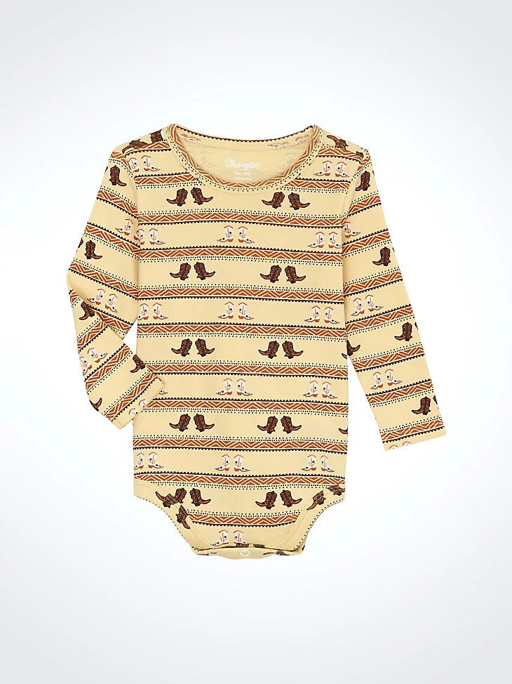 body mit westernmuster für kleine jungen hellbraune stiefel