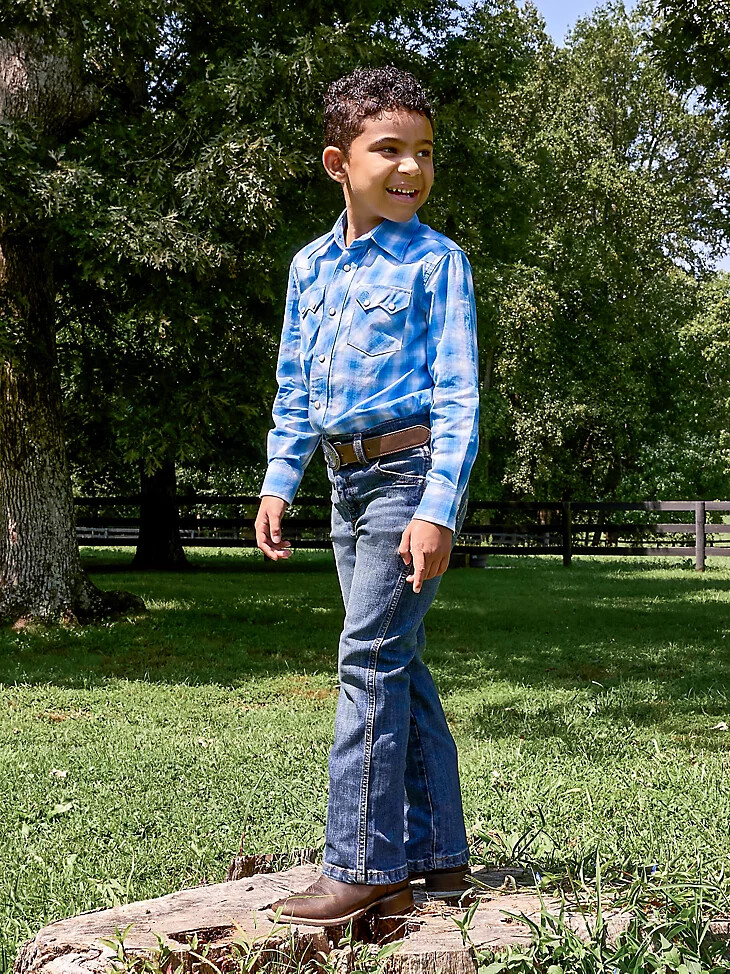 wrangler retro slim boot jeans für jungen 4-20 layton