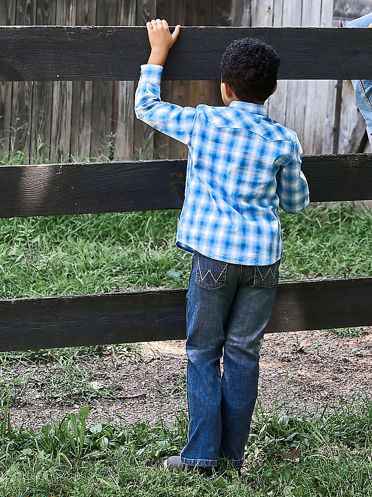 wrangler retro slim boot jeans für jungen 4-20 layton