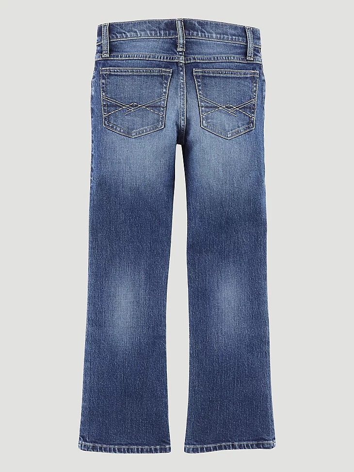 wrangler 20x nr. 42 vintage bootcut slim fit jeans für jungen 4-20 fuchsrot